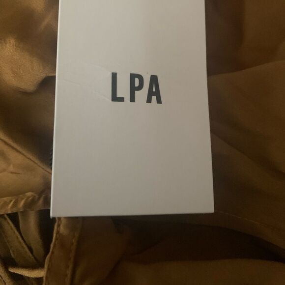 LPA NWT Brown SILK Maxi Dress - Picture 6 of 11